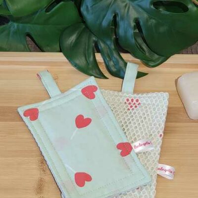 Lot de 2 éponges lavables 100% coton Berlingotte Créations Côté cuisine