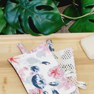 Lot de 2 éponges lavables 100% coton Berlingotte Créations Côté cuisine